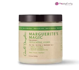 MARGUERITES MAGIC RESTORATIVE, la crème qui métamorphose vos cheveux, disponible chez Poppycurly à Casablanca.