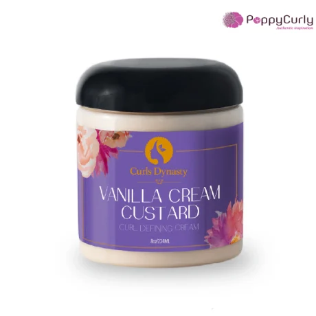 Vanilla Cream Custard Crème Anglaise Vanille CURLS DYNASTY Maroc PoppyCurly