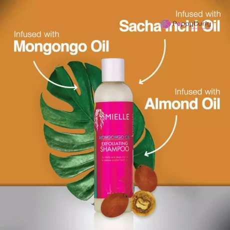 Mongongo Oil Exfoliating, sulfate free shampoo, mielle rosemary mint oil, best shampoo, mielle shampoo, shampoo mielle, Maroc casablanca Poppycurly.ma 3