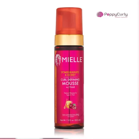Pomegranate et Honey Curl Defining Mousse with Hold, mielle rosemary oil, mielle rosemary mint oil, mielle shampoo, Maroc casablanca Poppycurly.ma